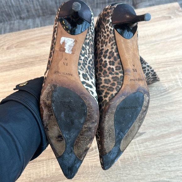 Donald J Pliner stretch leopard print boots - Picture 4 of 5